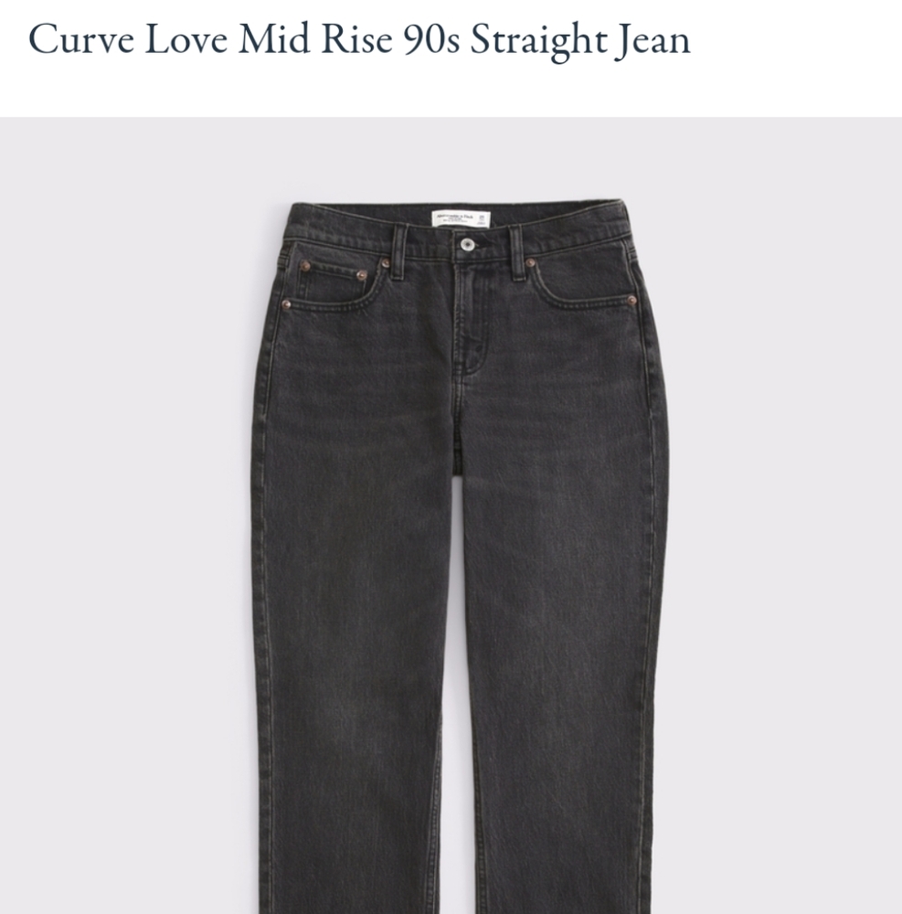 Abercrombie & Fitch Ultra High Rise Straight 27